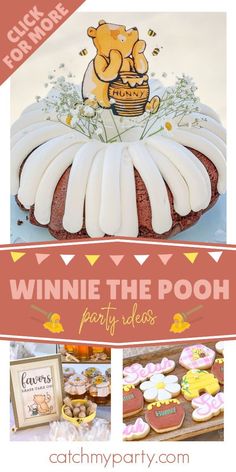 winnie the pooh party ideas and desserts from catchmyparty com - click here