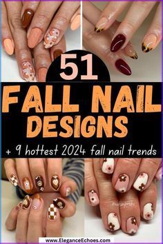 Fall Short Nail Ideas, Fall Nail Art Designs Autumn, Nail Art Designs Autumn, Nails Fall Short, Nail Ideas Fall, Acrylic Nails Fall, Neutral Nails Acrylic, Short Nail Ideas, Cozy Colors