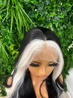 Fashion Long White Finger Black Wavy Wigs T Part Lace Front Real Human Hair Wig | eBay Wavy Wigs, Human Hair Wig, Real Human Hair, Hair Wig, Human Hair Wigs, Wig Hairstyles, Lace Front, Human Hair, Wigs