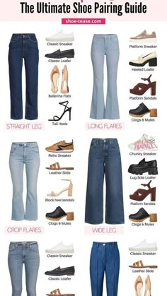 Different Jeans, Vibe Classic, Style Wide Leg Jeans, Classic Loafers, Loafers Outfit, Types Of Jeans, Shoes Outfit Fashion, Fashion Vocabulary, Everyday Fashion Outfits