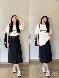 Korean Spring Outfits, Japanese Minimalist Fashion, Conservative Outfits, Conservative Fashion, Simple Style Outfits, Dress Minimalist, Modesty Outfits, Korean Casual Outfits