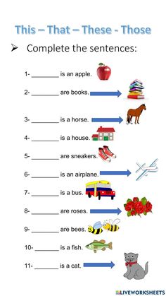 this worksheet is filled with words and pictures to help students learn how to use the