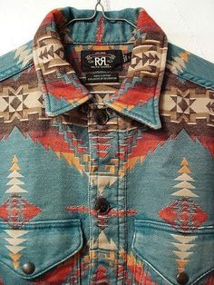 Mode Country, Aztec Shirt, Blanket Jacket, Estilo Hippie, Dress Sweater, Outfit Casual, Blue Jean, Hippie Style, Shirt Pattern