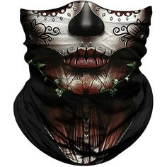 Obacle Skull Face Mask for Women Men Dust Wind Sun Protection Seamless Bandana Face Mask for Rave Festival Motorcycle Riding Biker Fishing Hunting Outdoor Running Tube Mask Multifunctional Headwear Obacle Brand here to ensure your comfortable wearing, enrich your facial expressions. We work hard to provide you with continuously updated patterns. Thank you! If you are looking for the bandana face mask that is comfortable, personalize design with reasonable cost, Obacle bandana face mask is your b Summer Motorcycle, Sun Mask, Unusual Hats, Motorcycle Face Mask, Face Sun, Bandana Face Mask, Skull Face Mask, Running Headbands, Scarf Bandana