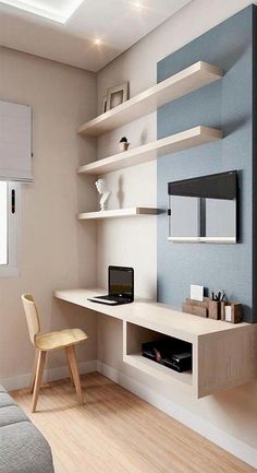 an image of a room with shelves and a chair in it on the facebook page