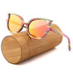 Handmade wooden sunglasses. Lens:UV400, polarized Wood: Bamboo Included: Sunglasses, Glasses case, Glasses cloth, Glasses bag, Polarized test card Multicolor Cat Eye Sunglasses For Beach, Multicolor Polarized Wayfarer Sunglasses, Multicolor Wayfarer Sunglasses With Uv Protection, Multicolor Sunglasses For Summer Outdoor, Multicolor Sunglasses With Uva Protection For Vacation, Corporate Christmas Gifts, Custom Corporate Gifts, Lens Colour, Bamboo Sunglasses