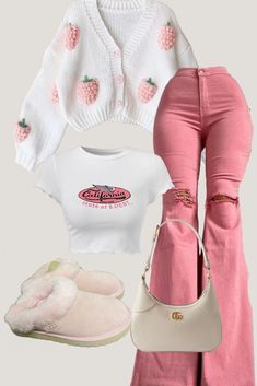 Fasion Outfits, Trendy Outfits For Teens, Pink Pants, Baddie Outfits Casual