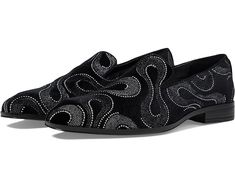 Stacy Adams Swainson Embroidered Slip-On Loafer Wing Tip Shoes, Grand Entry, Tuxedo Shoes, Gym Shoes, Mens Oxfords, Dress And Heels, Paisley Pattern, Shoes Black, Mens Casual Shoes