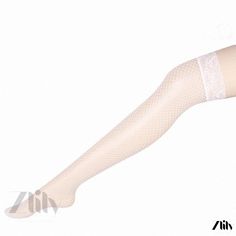 Zlily - Premium Over-the-Knee Anti-slip Hosiery with Intriguing Charm, Pure Sensuality, and Seductive Transparency White Stockings For Party In Summer, White Summer Party Stockings, Summer Party White Stockings, White Stretch Stockings For Summer, Net Stockings, Over The Knee, Hosiery, White Lace, Stockings