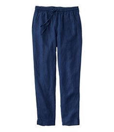 #LLBean: Women's Premium Linen Breezy Pull-On Ankle Pants Casual Tapered Leg Capris With Elastic Waistband, Casual Pull-on Ankle-length Capris, Casual Ankle-length Pull-on Capris, Relaxed Fit Pull-on Ankle-length Capris, Relaxed Fit Ankle-length Capris With Pull-on Style, Casual Relaxed Fit Tapered Leg Capris, Casual Tapered Leg Relaxed Fit Capris, Casual Tapered Leg Capris With Relaxed Fit, Spring Mid-rise Casual Bottoms