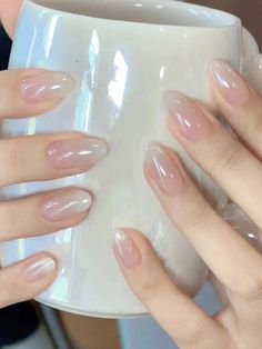 March Nails, Milky Nails, Simple Gel Nails, Nails Spring, Elegant Nails, Classy Nails