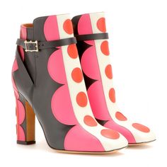 Patchwork Boots, Happy Shoes, Walk In My Shoes, Valentino Shoes, High Heel Boots Ankle, The Opera, Kinds Of Shoes, Diy Shoes