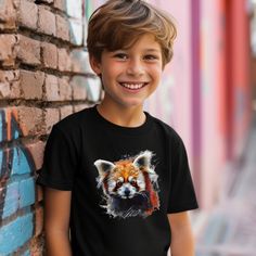 Youth Red Panda Colorful Shirt | Red Panda Kids Tee | Cute Kids Panda Outfit | Just A Girl Who Loves Red Pandas Kids Shirt | Red Panda Gift Thank you for considering purchasing from Raven Printing Company.  We are based out of Cleveland, Ohio and would love to have the opportunity to earn your business. Because we are a small business we cannot accept returns or exchanges.  However if your product does not meet your standards please reach out and we would be more than happy to work with you on a Playful Red Short Sleeve Shirt, Cute Red Crew Neck Shirt, Cute Red Short Sleeve T-shirt, Red Crew Neck Shirt, Cute Style, Panda Outfit, Panda Gifts, Red Pandas, Printing Company, Red Panda