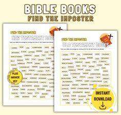 bible books find the imposter printable bookmarks for kids and adults to use