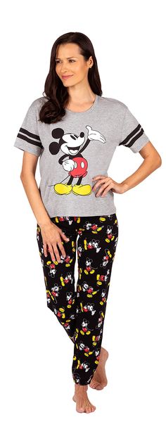 PRICES MAY VARY. OFFICIALLY LICENSED: Authentic Disney product with reliable quality and durability. These women's lounge pajamas feature Disney's lovable characters from your most beloved Disney stories. LOUNGE PJ: Fun and coziness can go hand in hand with these comfy pajamas! In these relaxed fit lounge PJs with a loose scoop neck varsity tee and a covered elastic waistband & drawstring jogger, you will have all the comfort you need to take on any morning or night! ADORABLE CHARACTERS: These p Lounge Pjs, Disney Sleepwear With Character Print For Loungewear, Two Peice Set, Minnie Mouse Cotton Sleepwear For Sleepover, Mickey Mouse Long Sleeve Sleepwear For Loungewear, Varsity Tee, Mickey Mouse Cotton Sleepwear For Loungewear, Varsity Tees, Comfy Pajamas