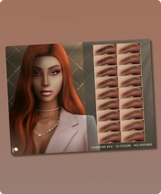 Sims 4 Facial Hair CC: Eyebrows  24 By Jul Haos