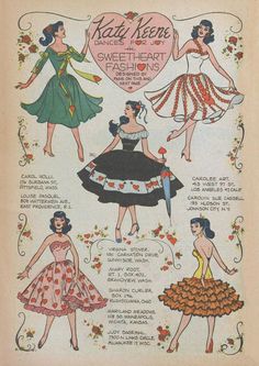 an old fashion book with different types of dresses