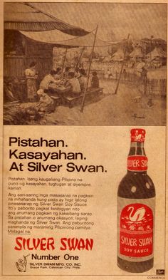 an old advertisement for silver swan number one