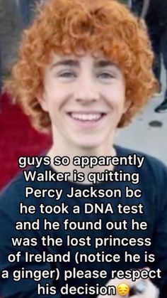 The Lost Princess of Ireland😔 Walker Scobell Buzz Cut, Walker Scobell Thumbs Up, Walker Scobell Funny, Percy Jackson Meme Funny, Walker Percy, Pjo Funny, Lost Princess, Walker Stalker, Pjo Cast