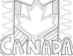 the word canada is drawn in black and white