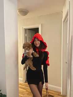 little red riding hood 
halloween costume Red Riding Hood Halloween Costume, Hood Halloween Costume, Red Riding Hood Halloween, Adult Costumes Diy, College Costumes