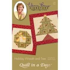 two quilts in a day holiday wreath and tree