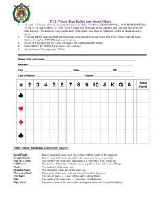 a printable form for playing cards with numbers and symbols on the front, which are in