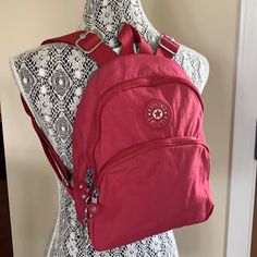 Brand New With Tag. Color Warm Ruby. Come With Kipling Gift Shipping Pepper Bag. Size: 8.75”L X 4”W X 11.25”H. Red Crossbody Backpack For Travel, Red Shoulder Bag Backpack For Travel, Red Bags For Back To School, Red Crossbody Travel Backpack, Red Crossbody Backpack With Adjustable Strap, Red Softback Backpack With Adjustable Strap, Casual Red Backpack With Zipper Pocket, Red Backpack With Zipper Pocket For Everyday Use, Kipling 100 Pens