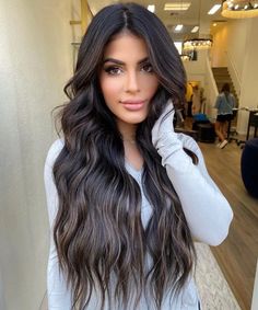 Hair By Chrissy, 22 Inch Hair, Long Haircuts For Women, 22 Inch Hair Extensions, Dark Brown Hair Extensions, Brown Hair Extensions, Women Haircuts Long, Long Haircuts, Hair Tint