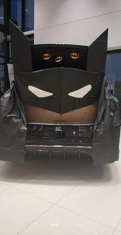 the batman car is made out of cardboard