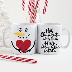 Hot Chocolate Is Like A Hug Snowman For Mug Svg Png Dxf Eps Svg Dxf Png Cutting File Mug Svg, Christmas Bundle, Scan N Cut, Monogram Frame, A Hug, Monogram Fonts, Embroidery Files, Svg Cuts, Silhouette Cameo