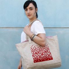 30% OFF on large tote bags till 30 Sep! Spring Handbags, Beige Tote Bag, Felt Tote, Beige Tote, Bags Online Shopping, Red Tote Bag, Red Tote