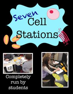 the cover of seven cell stations, complete with pictures of people working on computers and writing