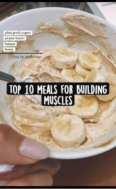 if you want  to know meals for building muscles please visit our website link on the pin Muscle Building Diet, Men's Health Fitness, Plain Greek Yogurt, Website Link, Greek Yogurt, Build Muscle, Muscles, Yogurt, Comfort Food