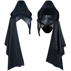 Product Description Mens Fashion Black Vintage Hooded Shawl Halloween Costume Mens Accessories Features: Fabric: The hat is made of cotton with an leather strap for durability and light weight. Well made, soft and smooth to the , comfortable and breathable to wear. Suitable Size: This hooded cape fits most unisex adults in one size and is easy to put on and take off. This hooded jacket is paired with retro- clothing and covers the face with an oversized hood for a cool and amazing look. Occasion: The hooded halloween cape hat is designed in and retro style, it is unisex and a necessary accessory to with punk outfits. Perfect for Halloween and Christmas costumes, masquerade parties, makeup parties, punk parties and other . The futuristic hood will not fade. Meanwhile, the cotton material re Punk Mode, Medieval Party, Robes Vintage, Halloween Long Sleeve, Costume Themes, Vintage Punk, Punk Outfits, Halloween Festival, Style Noir