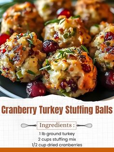 Turkey Balls, Stuffing Balls Recipe, Cranberry Turkey, Stuffing Balls, Turkey Leftovers, Turkey Stuffing, Thanksgiving Cooking, Stuffing Mix, Thanksgiving Leftovers