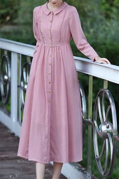 Long Frocks For Women, Comfy Trendy Outfits, Cloak Dress, Pretty Dresses Casual, Pink Linen Dress, Pakistani Formal Dresses, Modest Wedding Gowns, Tailored Clothes, Linen Dress Women