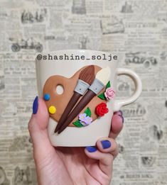 #handmadewithlove #madeinserbia #loveatfirstsight #creativeminds #huginamug #cupofjoy #prettylittlething #polymerclaymug #polymerclayart #colourpalette #artistmug #awesomegifts #endlessentertainment Coffee Mug Clay Art, Clay On Mugs Diy, Polymer Mugs Ideas, Mug Clay Diy, Polymer Clay Coffee Mugs, Mouldit Clay Crafts, Polymer Mug, Polymer Clay Mug Coffee Cups, Polymer Clay Christmas Mug