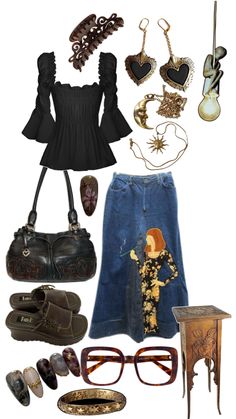 Goth Outfit Inspo, Cottagecore Clothes, Grandma Fashion, Old Lady, Hippie Outfits, Mode Vintage, Friday Sale