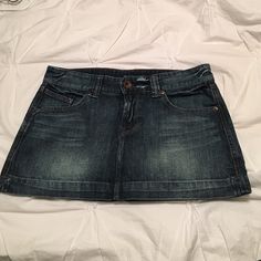 Never Worn. Mint Condition. Jean Miniskirt, Button Down Mini Skirt, Black Jean Skirt, Distressed Jean Skirt, Jean Mini Skirt, White Mini Skirt, Wrap Mini Skirt, Jean Mini Skirts, Black Jean