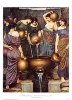 an image of women drinking water from a fountain