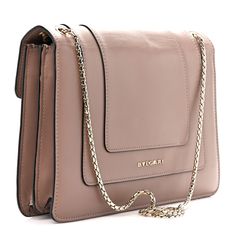 This is an authentic BULGARI Calfskin Serpenti Forever Crossbody Bag in Beige. This striking bag is crafted of calfskin leather in beige and features a front flap with an enameled snake head closure, and gold hardware. The flap opens to a portioned burgundy fabric interior with a small patch pocket. Burgundy Fabric, Snake Head, Gold Hardware, Patch Pocket, Calf Skin, Crossbody Bag, Leather, Fabric, Gold