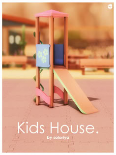 a children's play set with the words kids house by sofyya on it