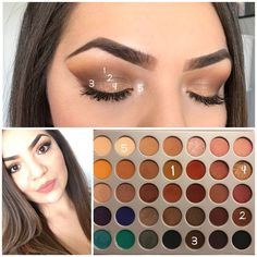 Makeup Morphe, Jaclyn Hill Palette, Beauty Make-up, Pinterest Makeup, Jaclyn Hill, Eyeshadow Tutorial