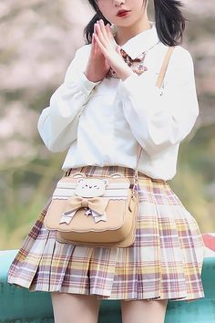 Brown Bowknot Bear Crossbody Bag Get ready to fall in love with this adorable Brown Bowknot Bear Crossbody Bag! Featuring a cute bear design and a stylish bowknot, this bag is perfect for adding a touch of cuteness to any outfit. With its convenient crossbody style, you can easily carry all your essentials while still looking fashionable. Say hello to your new favorite accessory. Size (IN) Length Width Height One Size 8.66 2.76 7.48 Size (CM) Length Width Height One Size 22 7 19 Style Types, Platform Mary Janes, Platform Slippers, Sweet Lolita, Bear Design, Cute Bear, Boots And Sneakers, Dress With Cardigan, Cute Bears