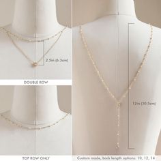 Bridal Gold Freshwater Pearl Back Necklace | Y Lariat Backdrop Necklace – AMY O Bridal Pearl Back Necklace, Bridal Jewelry Pearl, Backless Wedding Dresses, Jewelry Pearl Necklace, Baguette Diamond Necklace, Backdrop Necklace, Low Back Dress, Baguette Necklace, Backdrops Necklace