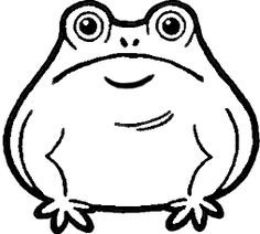 a frog sitting on the ground with its eyes wide open and one eye wide open