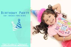 Check out our huge list of birthday party games for kids! From the classics to wacky games, we have all the fun you need at Backyard.Games! 50 Birthday Party Ideas, 50 Birthday Party, Outdoor Games Adults, Pool Floats For Kids, 50th Birthday Party Games