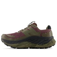 the north face women's ultragrid trail running shoe in red and green