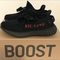 Yeezy Boost 350 Adidas First Release Non-Smoking Home 100% Authentic Brand New! Can Be For Male Or Female, Size Says 4-1/2, But It Fits Me Perfect & I Wear A Women’s Size 7 Same Day Shipping If Purchased Before Noon Cst Not For Trade Yeezy 350 Black Red, Yeezy Boost 350 Black, Yeezy Boost 350, Yeezy Shoes, Yeezy Boost, Womens Shoes Sneakers, Shoes Sneakers, Black And Red, Brand New